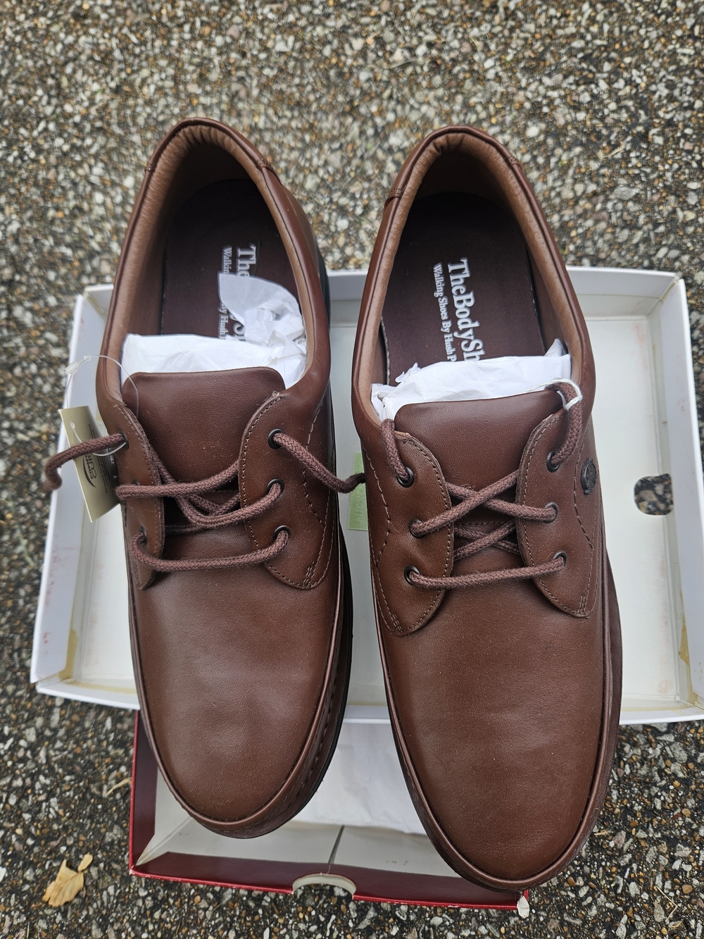The Body Shop Brown Men’s Casual Leather Lace-Up Shoes